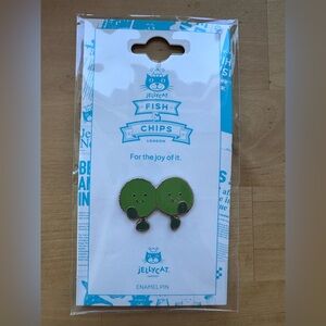 Jellycat Green Mushy Peas Enamel Pin